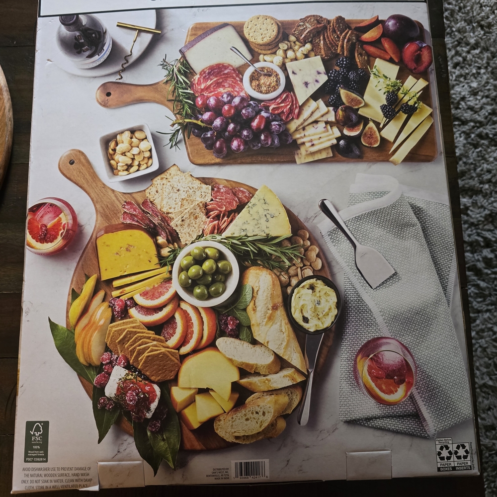 Gourmet Cheese and Charcuterie Board Set